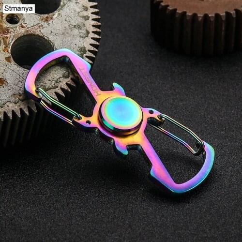 Stmanya Hot Top quality Metal Keychain Women Men Stainless steel opener business Key Holder Best Gift jewelry K1573