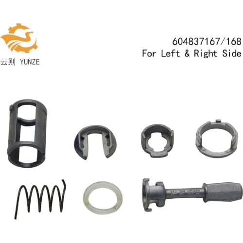 2 SETS 604837167/168 FIT FOR VW GOLF 4 IV MK4 A6 SKODA FABIA POLO 9N DOOR LOCK REPAIR KIT FOR LEFT RIGHT SIDE NEW 7PCS