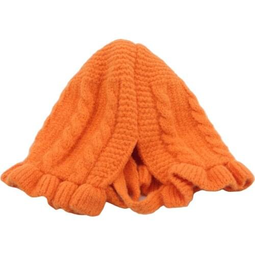 New Solid Wool Hat Trendy Winter Hat 2020 Beanie Knitted Warm Soft Simple Casual Caps Elegant All-match Beanie