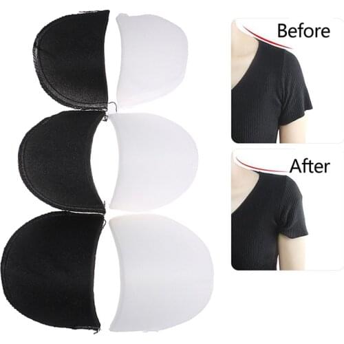 New 10Pcs=5Pairs Soft Padded Shoulder Pad Encryption Foam Shoulder Pads For Blazer T-shirt Clothes Sewing Accessories