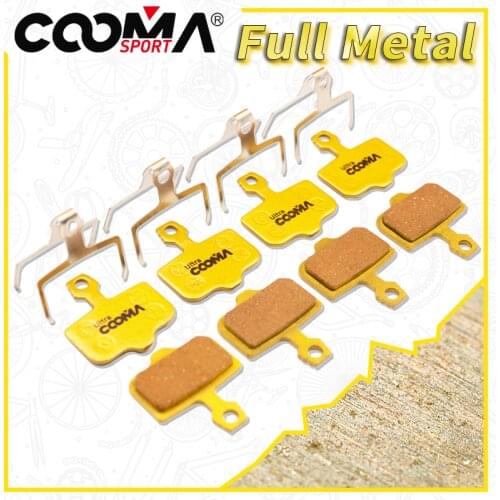 4 Pairs Full Metal Bicycle Disc Brake Pads for AVID Elixir R, CR, CR Mag, 1/3/5/7/9, X.0, XX, Ultra Class