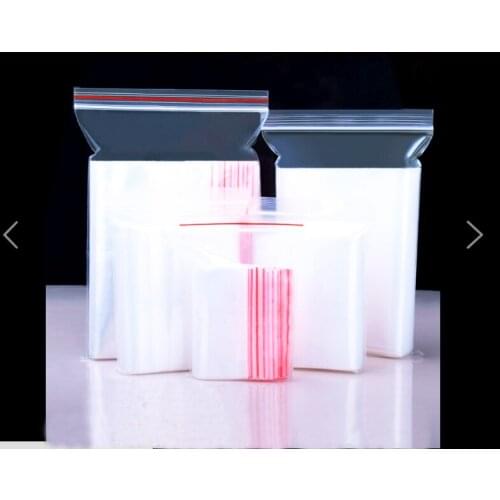 100pcs Transparent PE Zip Lock jewelry Packaging bags 16*24cm clear plastic bags for jewelry gift storage Sundries storage bag