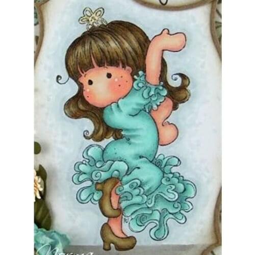 Yulan Girl Pattern Transparent Silicone Stamp And Metal Die/Seal For DIY Scrapbooking/photo Album Decorative Clear Stamp Sheets