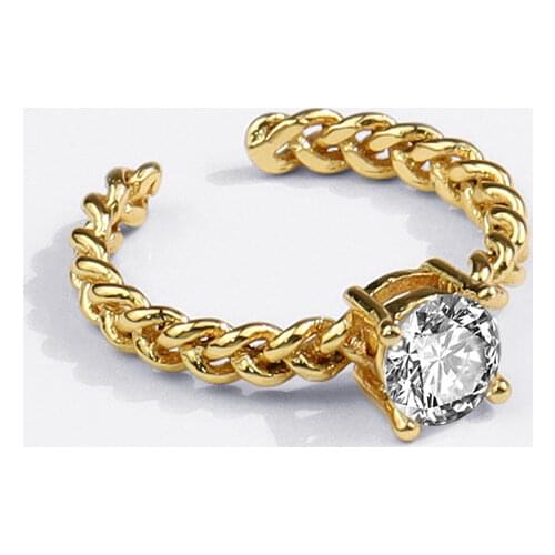 925 Sterling Silver Rings for Women Men France Geometric Zircon Rings Accessories Jewelry Wedding Party