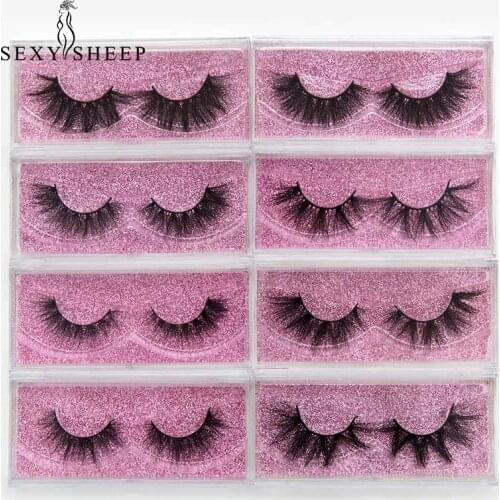 SEXYSHEEP Mink Lashes 3D Mink Eyelashes 100% Cruelty free Lashes Handmade Reusable Natural Eyelashes Popular False Lashes Makeu