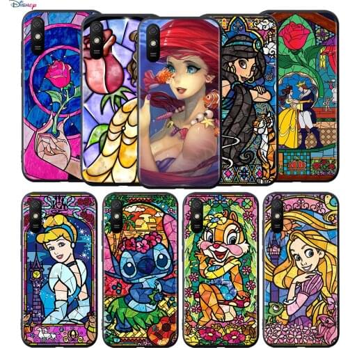 Silicone Cover Mosaic princess For Xiaomi Redmi 9T 9 9C 9A 9AT 9i 8 8A 7 6 Pro 7A 6A 5 5A 4X Plus Phone Case