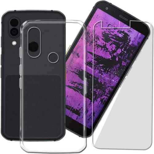 2-in-1 Glass + Full Cover Case For CAT S62 Pro Silicone Case Cover For CAT S62 Pro Screen Protector