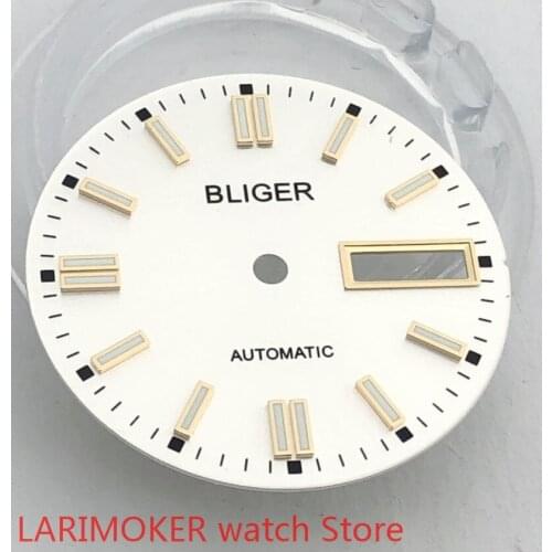 BLIGER Sterile 29mm dial date kit is suitable for NH36 night plate parts male watch movement dial 7 colors optional