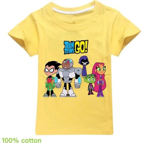 Girls Tops Thanksgiving Shirt Cotton Teen Titans GO Toddler Girl Kids Clothes Girls 8 To 12 Little Girls Clothing Toddler Tshirt
