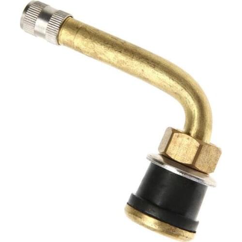 Universal TR570C Brass Truck Tubeless Tire Elbow Rod Valve Stem Bus 90 Degree Bend Tyre Valve Stem