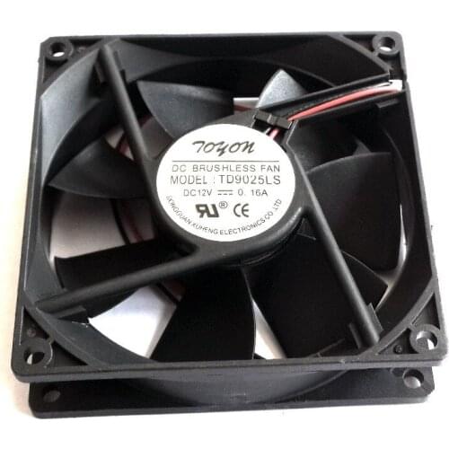 2pcs/set TD9025LS 12V 0.16A 90x90x25mm Hydraulic Bearing Quiet Cooling Fan For Computer CPU Case Power Cooling