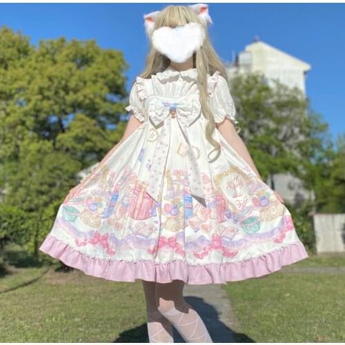 [All In Stock] Original Design Lolita Ladies Party Dress JSK Strap Dress for Women Ropa Mujer Talla Grande