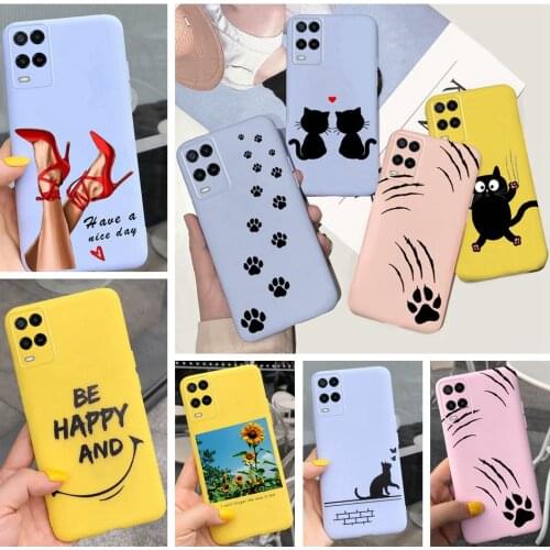 Candy Colorful Soft Silicone Phone Case For Oppo A54 A74 A73 A93 Case Cover Thin Cute Cartoon Back Cover For OPPO A 74 73 54 93