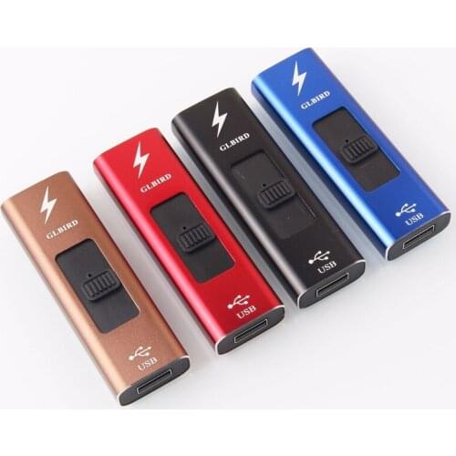 Usb Charging Lighter Top Push Pulse Arc Creative Gift Lighter Tobacco Accessories Gadgets for Men Technology Cool Lighter