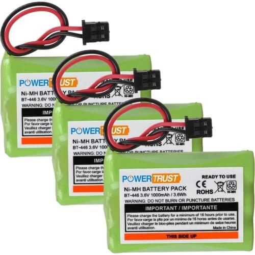 3.6V NI-MH BT446 BT-446 Cordless Phone Battery Rechargeable for Uniden BBTY0503001 BT-1004 BT-1005 GE-TL26402 BT-504 CPH-488B