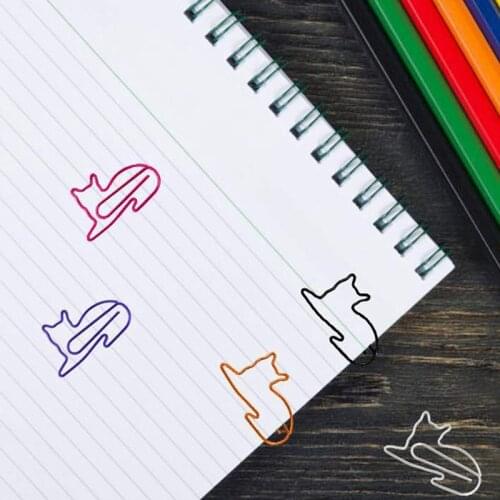 60Pcs Paper Clips Funny Paperclips Desk Accessories for Women Office Cute Office Supplies Office Gift Gifts for Cat Lovers Cat