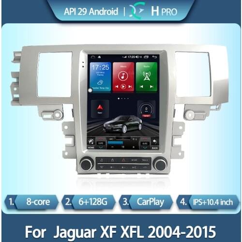 For Jaguar XF XFL 2004-2015 12.1 inch Tesla style car intelligent multimedia video player Jaguar XF XFL radio GPS 4G navigation