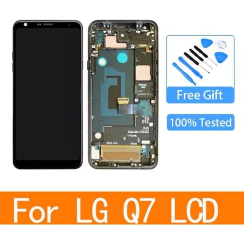 For LG Q7 / Q7+ Q610 Q610MA Q610TA Q610YB CV5A Q610EA MT6750S Q610NM Q610EQ Q610M LCD Display Touch Screen Digitizer With Frame