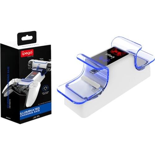 For PS5 game handle light-emitting base for PS5 wireless handle dual-seat charging PS5 dual-handle charging base