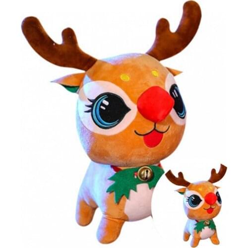 Breathable Washable Room Christmas Decor Deer Stuffed Doll Kids Gift for Household