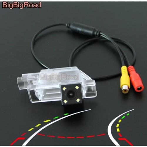 BigBigRoad Car Intelligent Dynamic Trajectory Tracks Rear View Camera For Peugeot 301 308 408 508 C5 For Citroen C5 C4 MG3 MG5