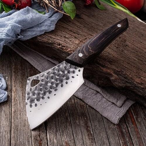 Forged Kitchen Knife Stainless Steel Fishing Knife Damascus Chef Knife Outdoor Camping Pocket Knife Cooking Knife