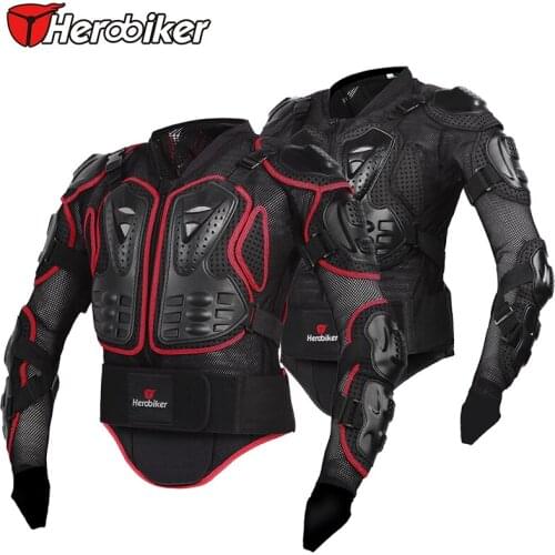HEROBIKER Motorcycle Jacket Men Full Body Armor Protector ATV Motocross Racing Body Protection Pants Clothing Protective Gear