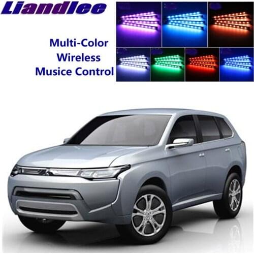 LiandLee Car Interior Floor Decorative Atmosphere Seats Accent Ambient Neon light For Mitsubishi Concept PX-MiEV