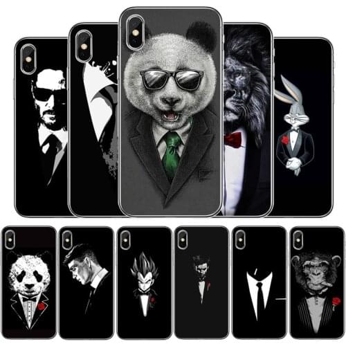 Shirt and tie man Cover Soft Silicone Phone Case For iPhone 5 5S 6 6plus 7 8 plus X XR XS Max 11 PRO Max SE 2020
