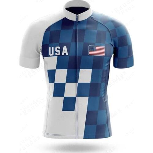 USA Cycling Clothing Mens Cycling Jersey Set MTB Bicycle Clothing Bike 2021 Wear Clothes Maillot Ropa Ciclismo Triathlon Suit