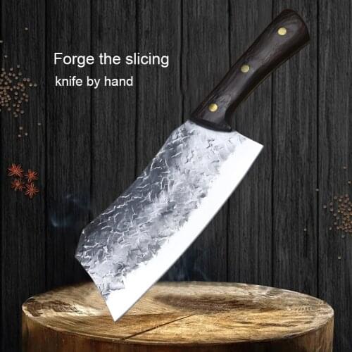 PEGASI Hand forging bone cutter 5CR15MOV stainless steel slicing knife household kitchen knife sharp no-sharpener chefs knife