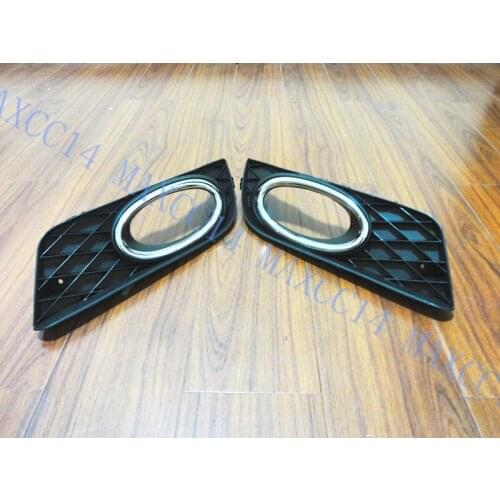 Front Bumper Fog Light Cover Grille Frame Hole For Honda Civic 2012-2013