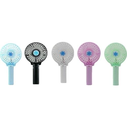 Portable Hand Fan USB Rechargeable Foldable Handheld Mini Fan Cooler 3 Speed Adjustable Cooling Fan for Outdoor Travel Fan