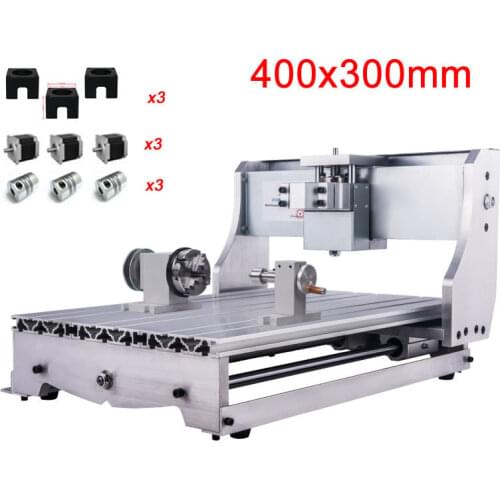 CNC frame 3040 4axis diy kit for cnc engraving milling machine cnc router ball screw Mach3 controller with Nema23 stepper motors