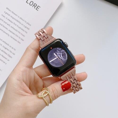 Stainless Steel strap for Apple Watch band 44mm 40mm iWatch band 42mm/38mm Butterfly Metal Bracelet Apple watch serie 5 4 3 se 6