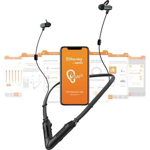 Jabees BHearing Combo The Hearing Aid Like Noise Cancelling Hearing Amplifiers and Bluetooth Remote Microphone Transmitter