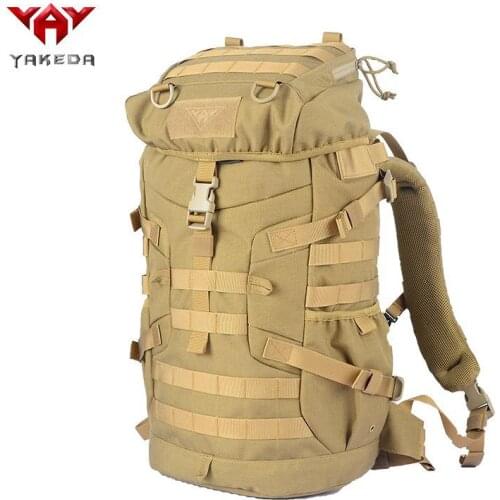 YAKEDA Shoulder Tactical Backpack Outdoor Camping Mountaineering Bag 60L Large Capacity Hiking/ Travelling Bag