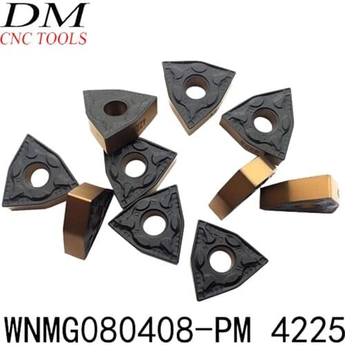 WNMG080408 WNMG080404 PM 4225 Carbide insert High quality External Turning Lathe cutter Tool WNMG 080404 080408 pm4225