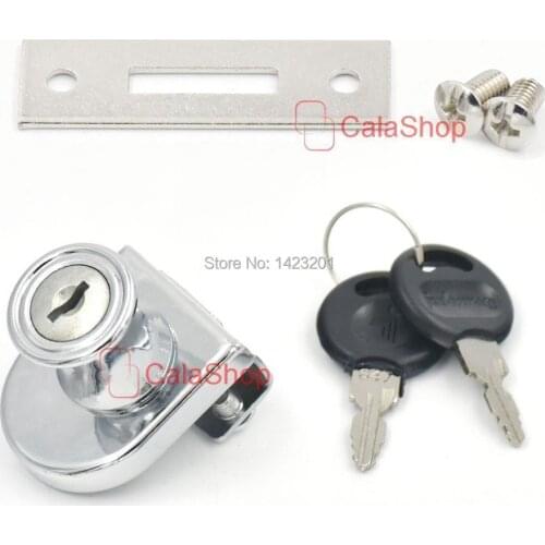 1 Set / Lot 43mmx35mm Metal Locks Furniture Drawer Desk Locks Wardrobe Cupboard File Cabinet Mailbox With 2 Keys Screws