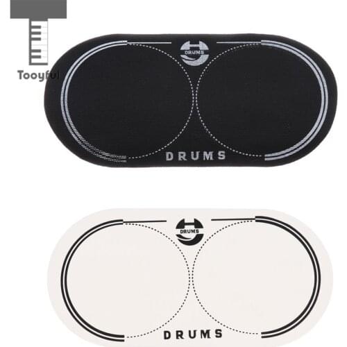 12.8x6.5cm Musical Double Bass Drum Patch for Drum Set Kit Parts Bass Drum Percussion Musical Instrument Parts Accessories