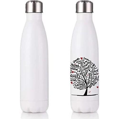 17oz Sublimation Blanks Water Bottle in Bulk Sport Stainless Steel Insulated Tumblers with Sublimation