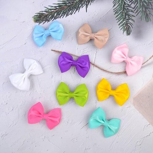 2 Inches Solid Colors Hair Bows With Clip Grosgrain Ribbon Hairpins For Kids Girls Boutique Handmade Headwear Hair Accessories