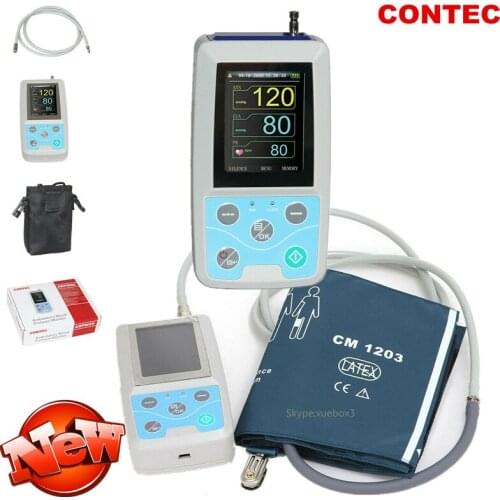 24HOUR NIBP Monitor Ambulatory Blood Pressure Monitor Holter ABPM50 usb SOFTWARE CONTE