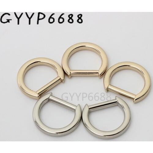 30pcs gold silver new products 4.0*16*24mm 5/8'' d ring for woman handbag connect buckle purse hardware