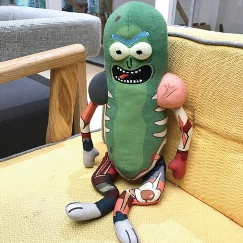 45cm Funny Pickle Plush Toys Doll Cute Pickle Plush Soft Pillow Stuffed Toys for Children Kids Christmas Gifts