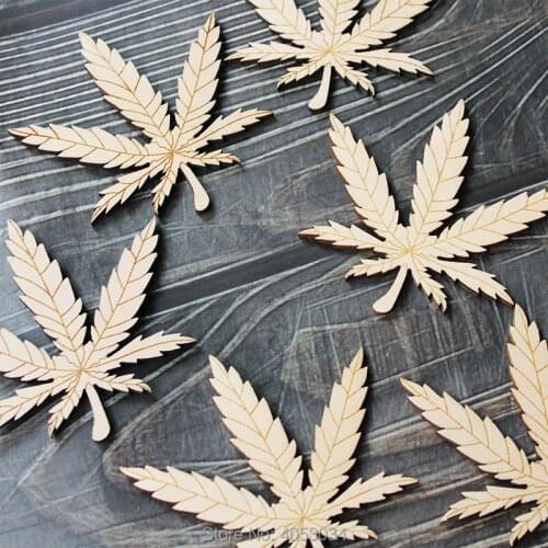 Wooden Leaf Accurate Craft Shape 3mm Ply Plants Flowers Leave Drug