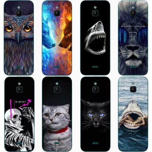 For NOKIA 6300 4G Case Rose Wolf Cute Patterned Cover Soft Silicon Phone Case for Nokia 6300 4g Top Quality