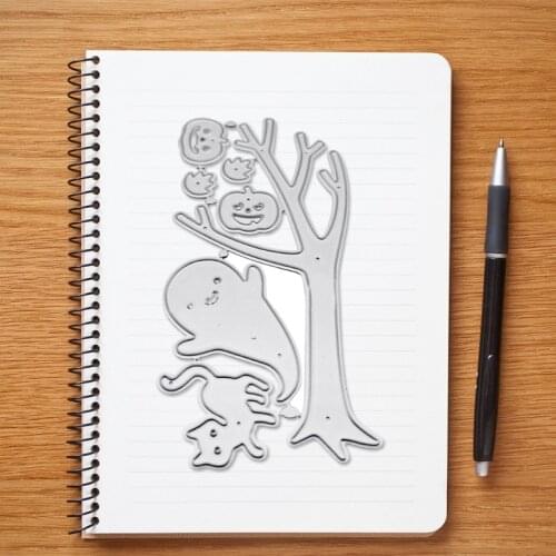 Halloween Ghost Pumpkin Metal Cutting Dies Stencil DIY Scrapbooking Album Paper Card Template Mold Embossing Wholesales