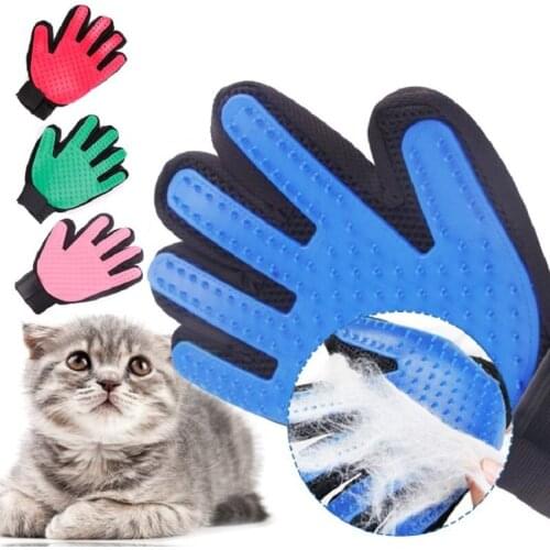Pet Dog BeShedding Tools Cleaning Glove Cat Dog Cleaning Brush Finger Silicone Glove For Dog Scrub Bath Clean Pet Supplies