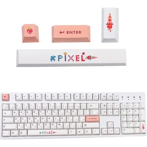 DIY Keycap PBT ESC Enter 6.25U Spacebar Keycap Five Sides Dye-Subbed Keycap for Mechanical Keyboard OEM Profile 95AF
